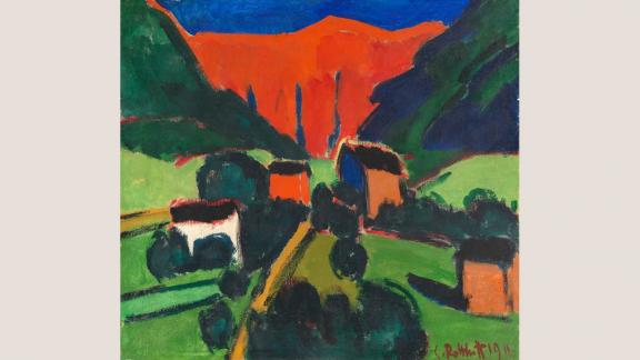 Karl Schmidt-Rottluff, Norwegische Landschaft (Skrygedal), 1911, Buchheim Museum © VG Bild-Kunst, Bonn, 2026