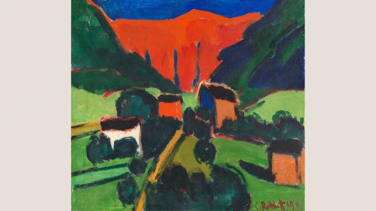 Karl Schmidt-Rottluff, Norwegische Landschaft (Skrygedal), 1911, Buchheim Museum © VG Bild-Kunst, Bonn, 2026